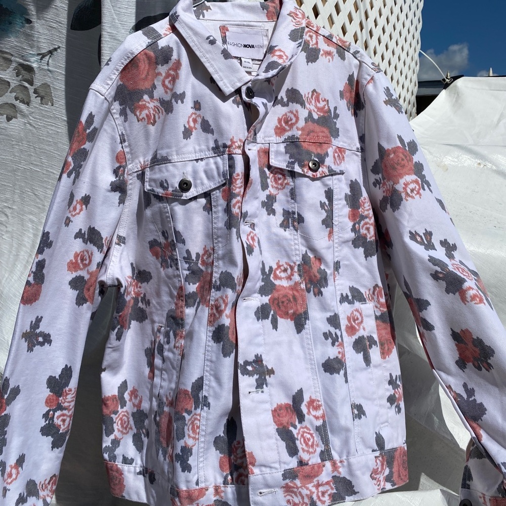 Fashion Nova Men White Jacket